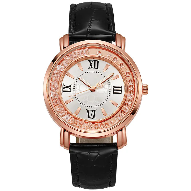 Stylish Ladies Quicksand Quartz Wristwatch