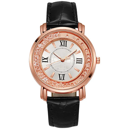 Stylish Ladies Quicksand Quartz Wristwatch