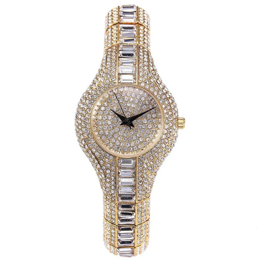 High-End Women’s Crystal & Gemstone Watch
