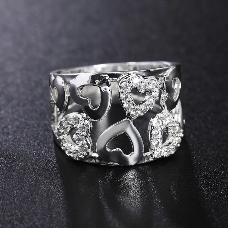Vintage Heart-shaped Cutout Ring