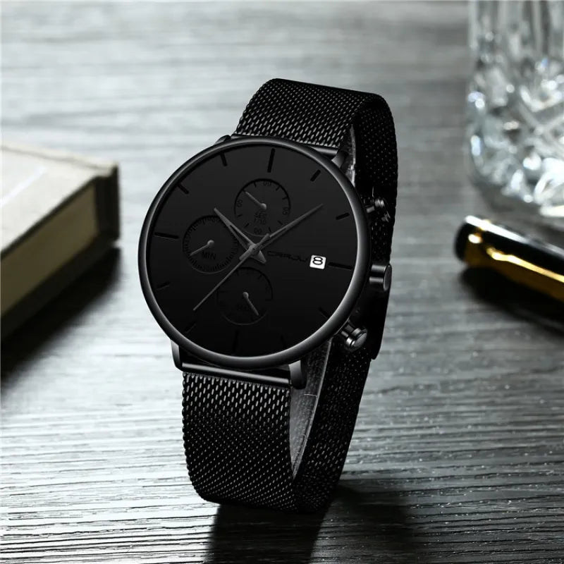 Premium Men’s Waterproof Quartz Wristwatch
