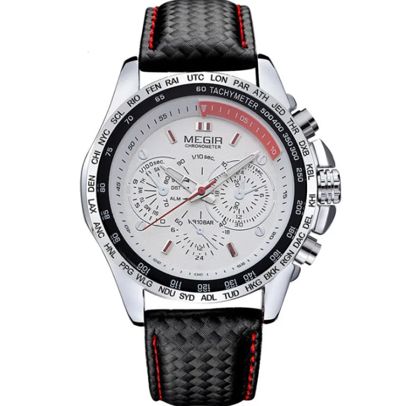 Leather Strap 3ATM Waterproof Quartz Luxury Business Mens Watches