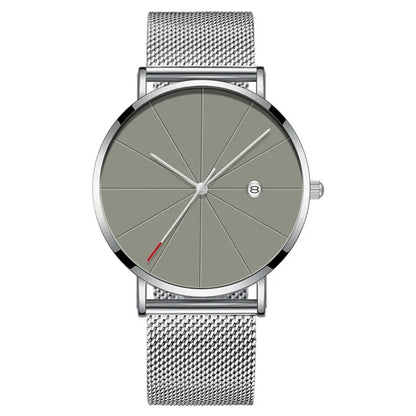 Men’s Simple Quartz Watch with Calendar – Waterproof & Modern Design