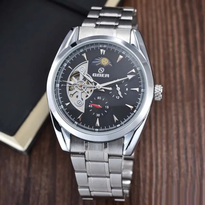 Luxury Men’s Tourbillon Watch – Small Seconds & Moon Phase