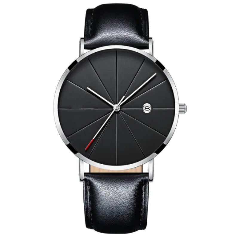 Men’s Modern Quartz Watch – Clean Design, Calendar & Water-Resistant