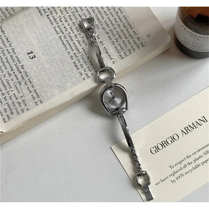 Retro Steel Bracelet Watch for Women