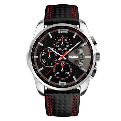 Daniel | Men’s Leather Quartz Watch – Sporty, Elegant & Reliable