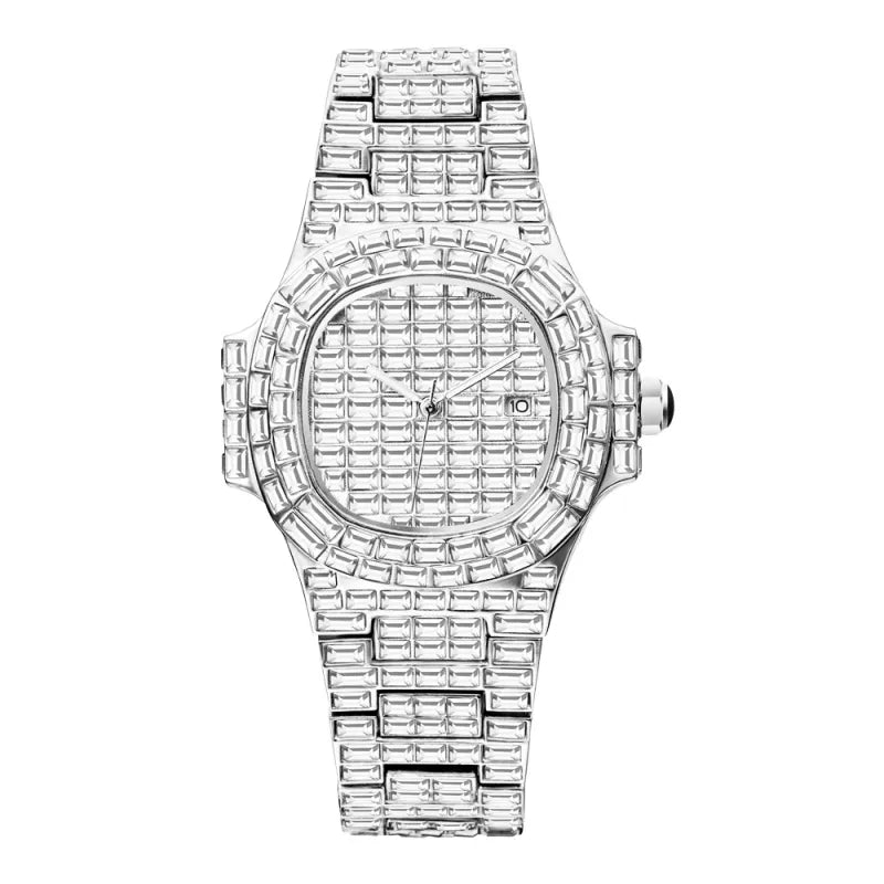 Men’s Full Drill Square Calendar Watch
