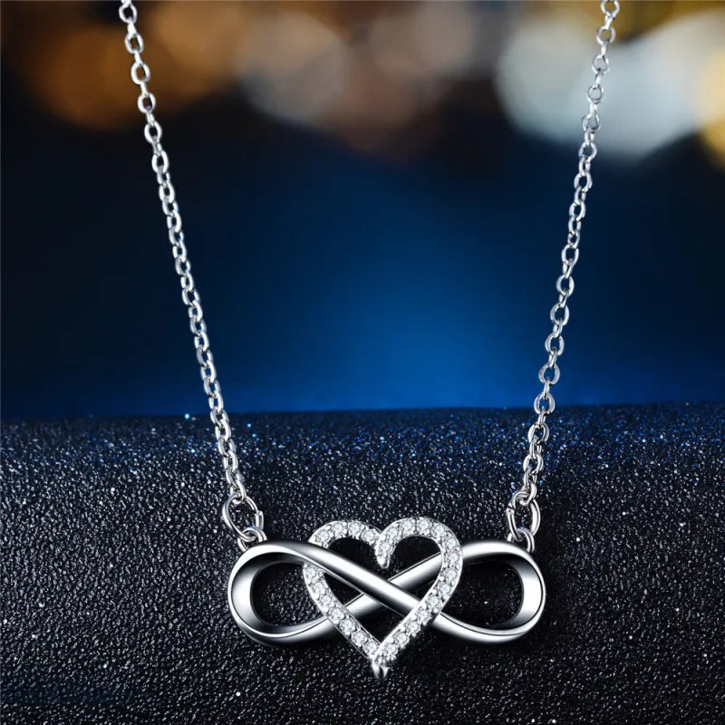 Forever Love Heart Pendant Necklace