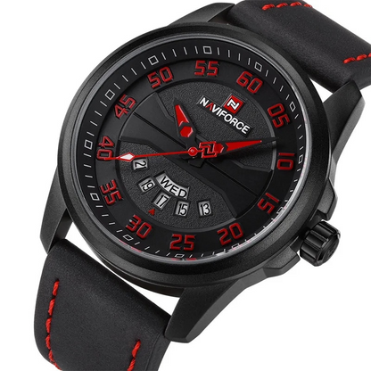 James - Quartz Watch with Leather Strap