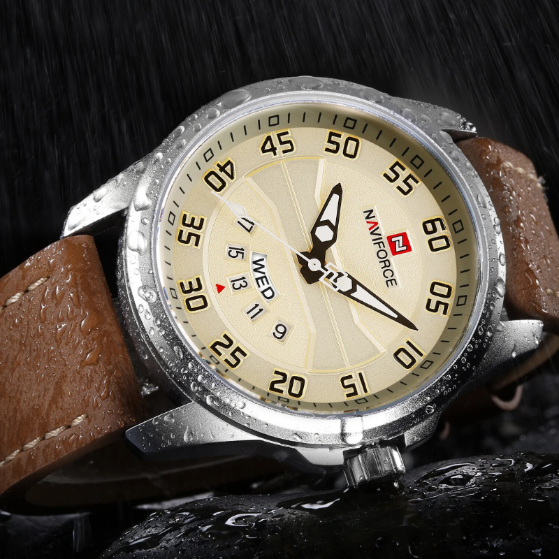 James - Quartz Watch with Leather Strap