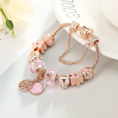 Rose Gold Love Geometric  Bracelet