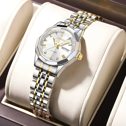 Averic | Diamond Double Calendar Waterproof Luminous Watch