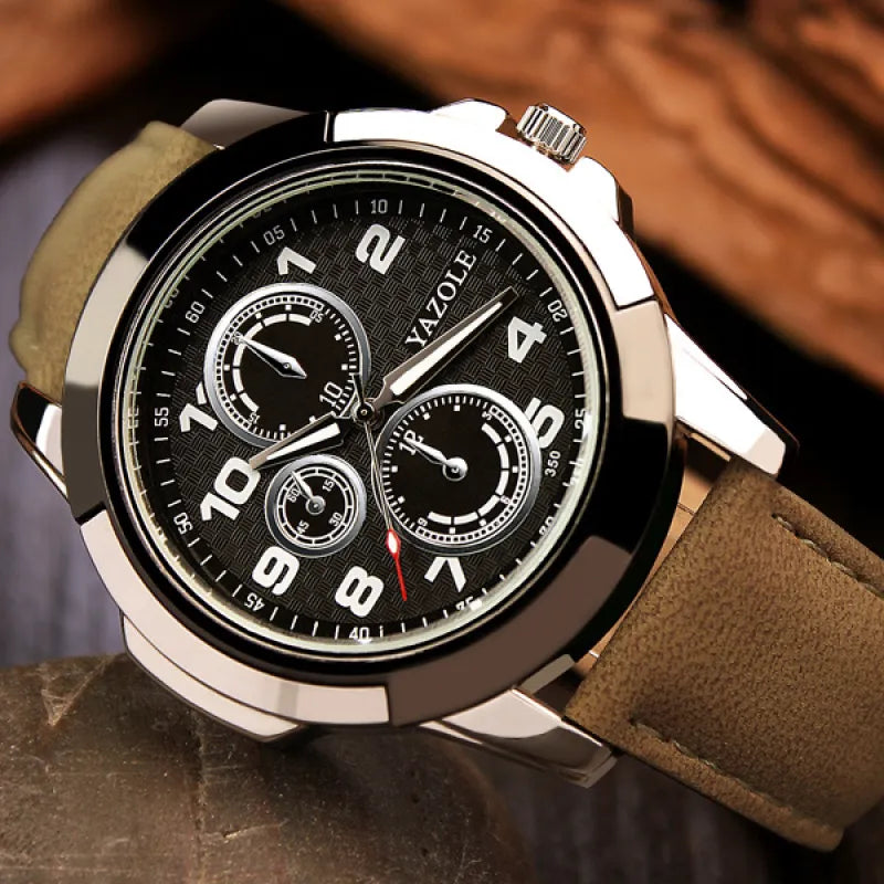 Men’s Fashion Quartz Watch – Minimalist & Trendy Design