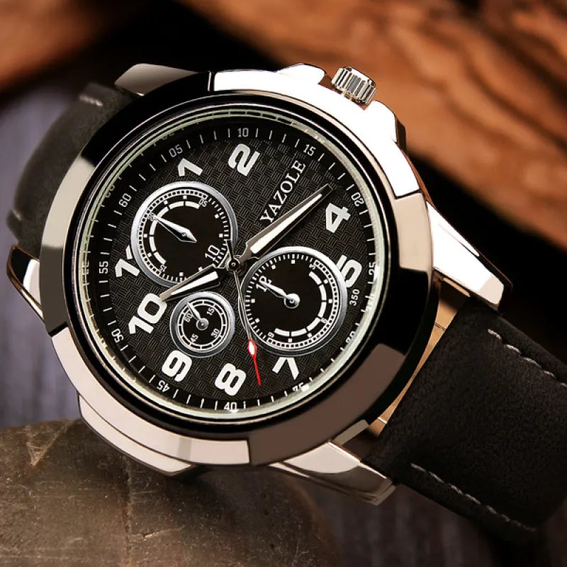 Men’s Fashion Quartz Watch – Minimalist & Trendy Design