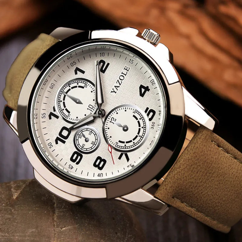 Men’s Fashion Quartz Watch – Minimalist & Trendy Design