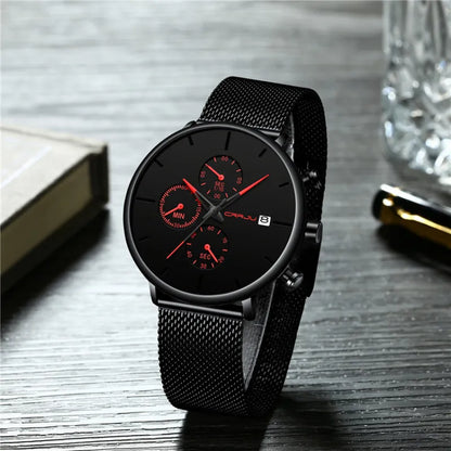 Premium Men’s Waterproof Quartz Wristwatch