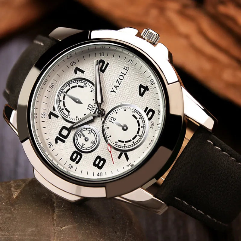 Men’s Fashion Quartz Watch – Minimalist & Trendy Design