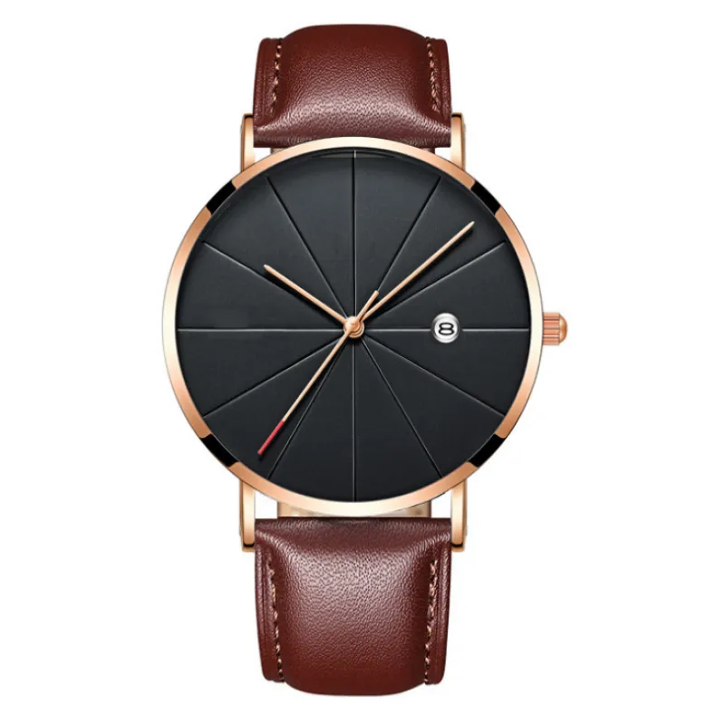 Men’s Waterproof Quartz Watch – Sleek Design with Calendar Function