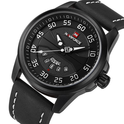 James - Quartz Watch with Leather Strap