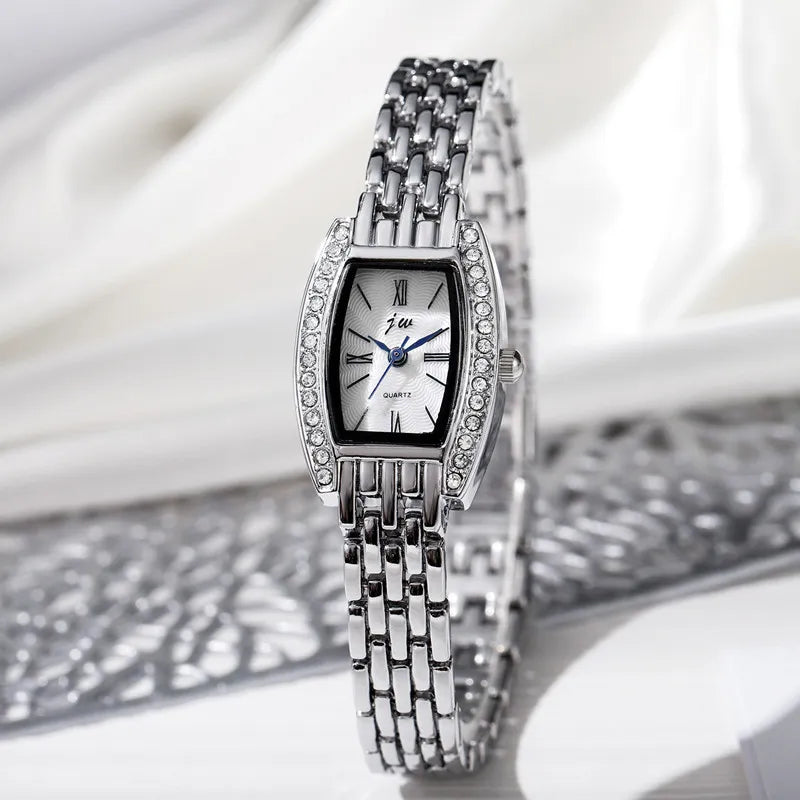 Elegant Square Jewelry Watch – Women