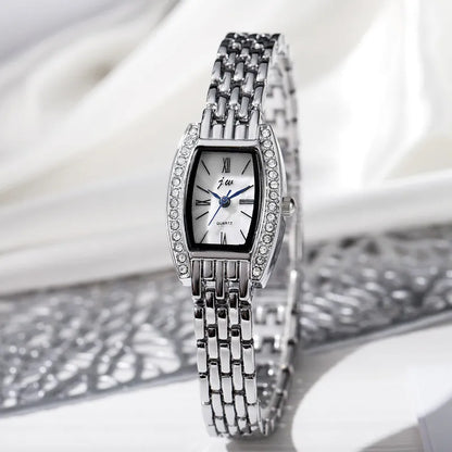 Elegant Square Jewelry Watch – Women