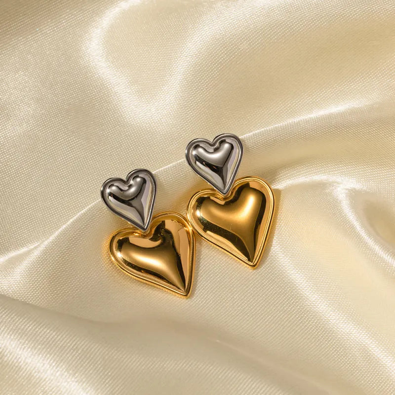 Vintage Heart Earrings