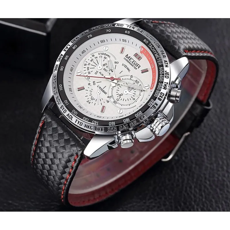 Leather Strap 3ATM Waterproof Quartz Luxury Business Mens Watches