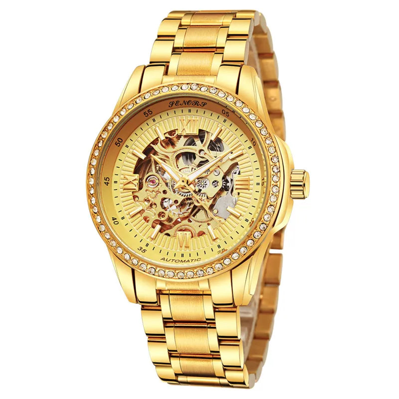 Senas  Mechanical Skeleton Watch for Men