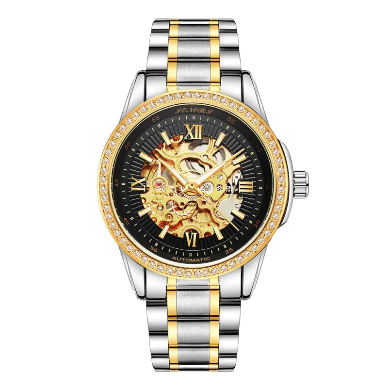 Senas  Mechanical Skeleton Watch for Men