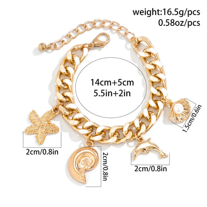 Bohemian Conch & Starfish Jewelry Set