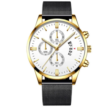 Lucian | Men’s Modern Business Watch – Stainless Steel Mesh Quartz