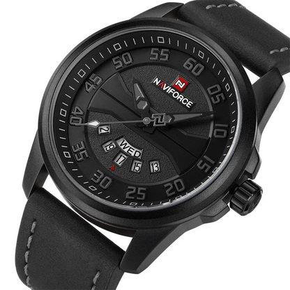 James - Quartz Watch with Leather Strap