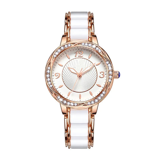 Elegant Women’s Ceramic Bracelet Quartz Watch
