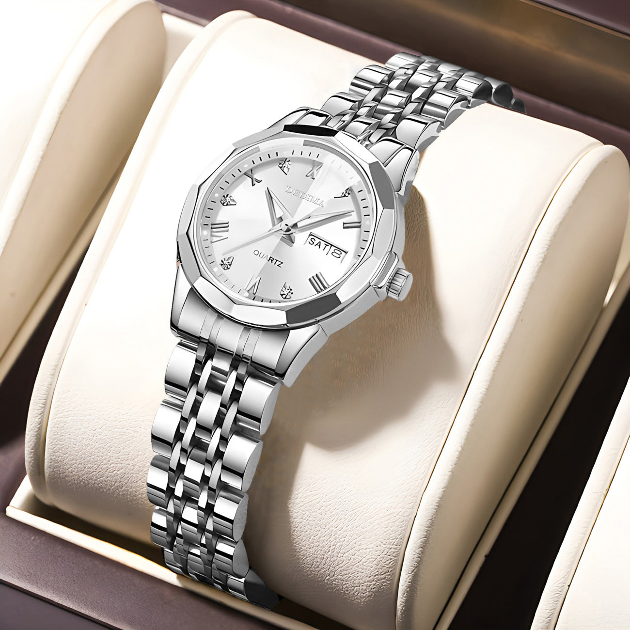 Averic | Diamond Double Calendar Waterproof Luminous Watch