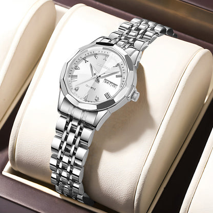 Averic | Diamond Double Calendar Waterproof Luminous Watch