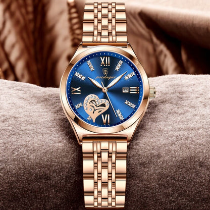 Valentina | Luxury Open-Heart Steel Watch