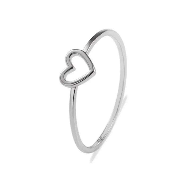 Vintage Peach Heart Ring