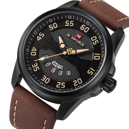 James - Quartz Watch with Leather Strap