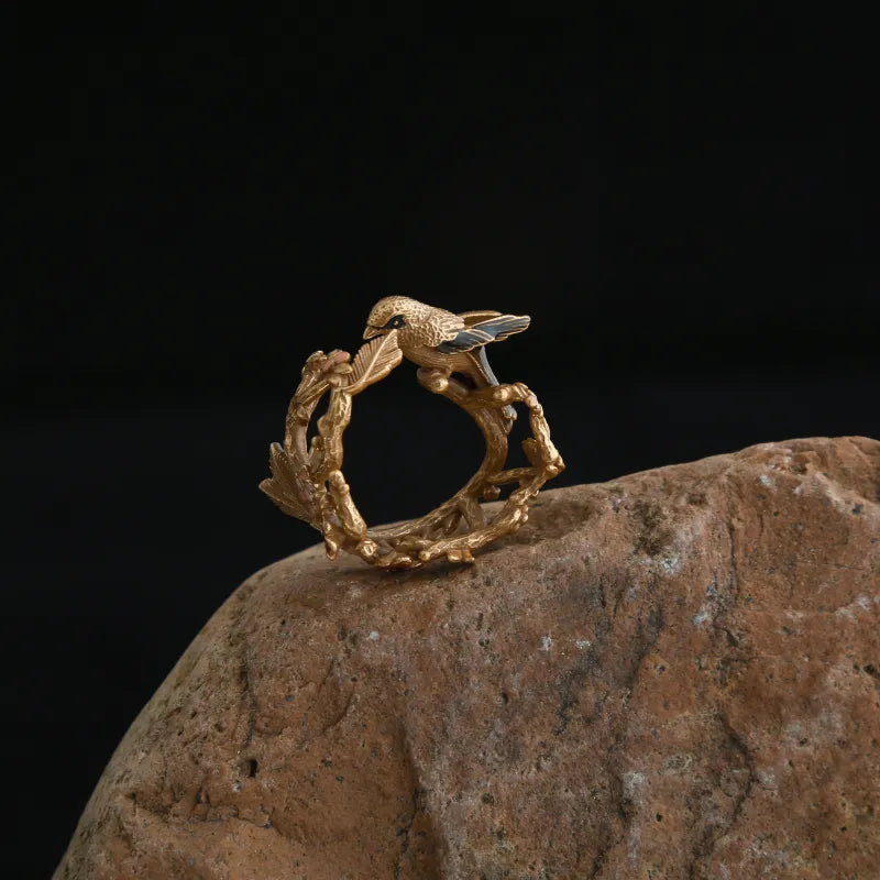 Luxury Adjustable Bird Design Ring