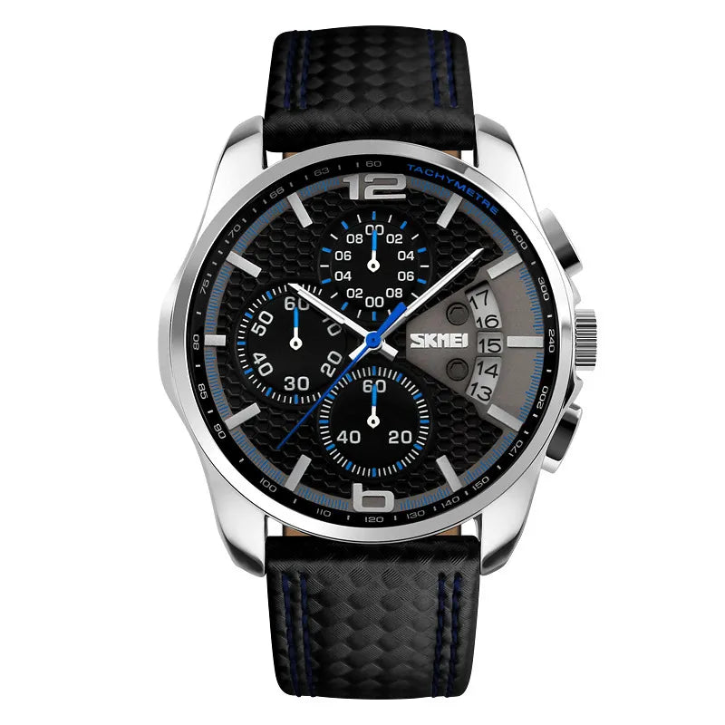 Daniel | Men’s Leather Quartz Watch – Sporty, Elegant & Reliable