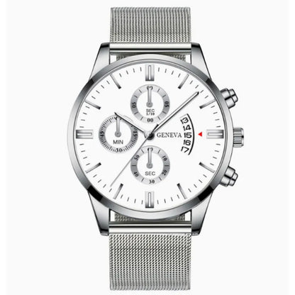 Marcus | Luxury Timepiece – Business Quartz Watch with Mesh Strap