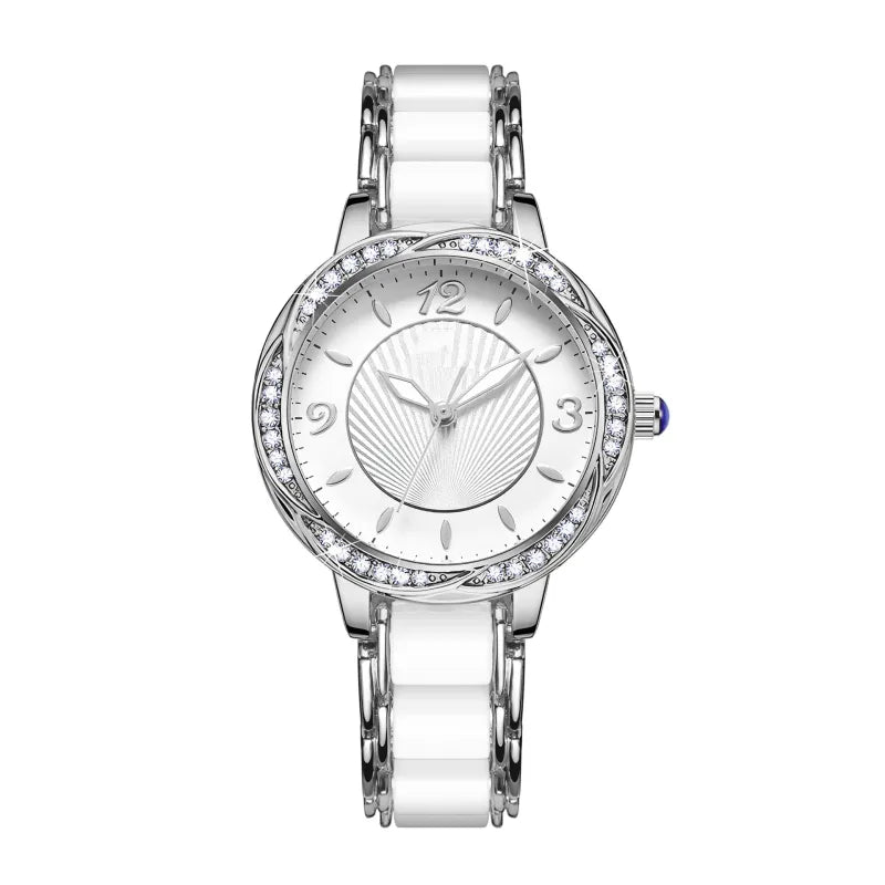 Elegant Women’s Ceramic Bracelet Quartz Watch