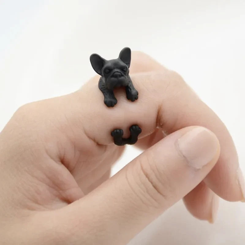Vintage Dog Wrap Ring
