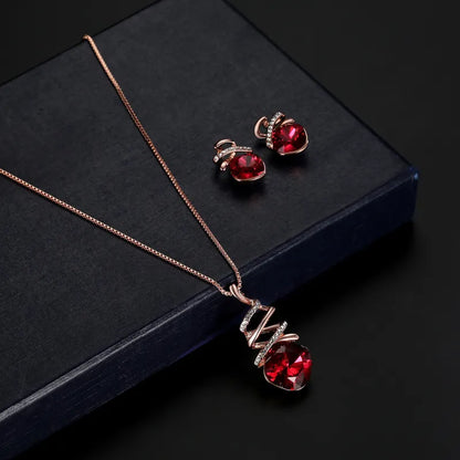 Elegant Bridal Necklace & Earrings Set
