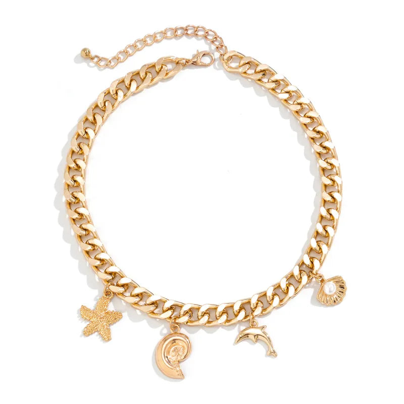 Bohemian Conch & Starfish Jewelry Set