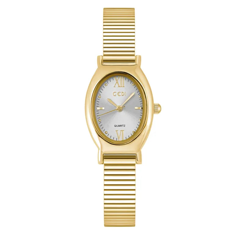 Elegant Oval Fashion Quartz Watch – Women