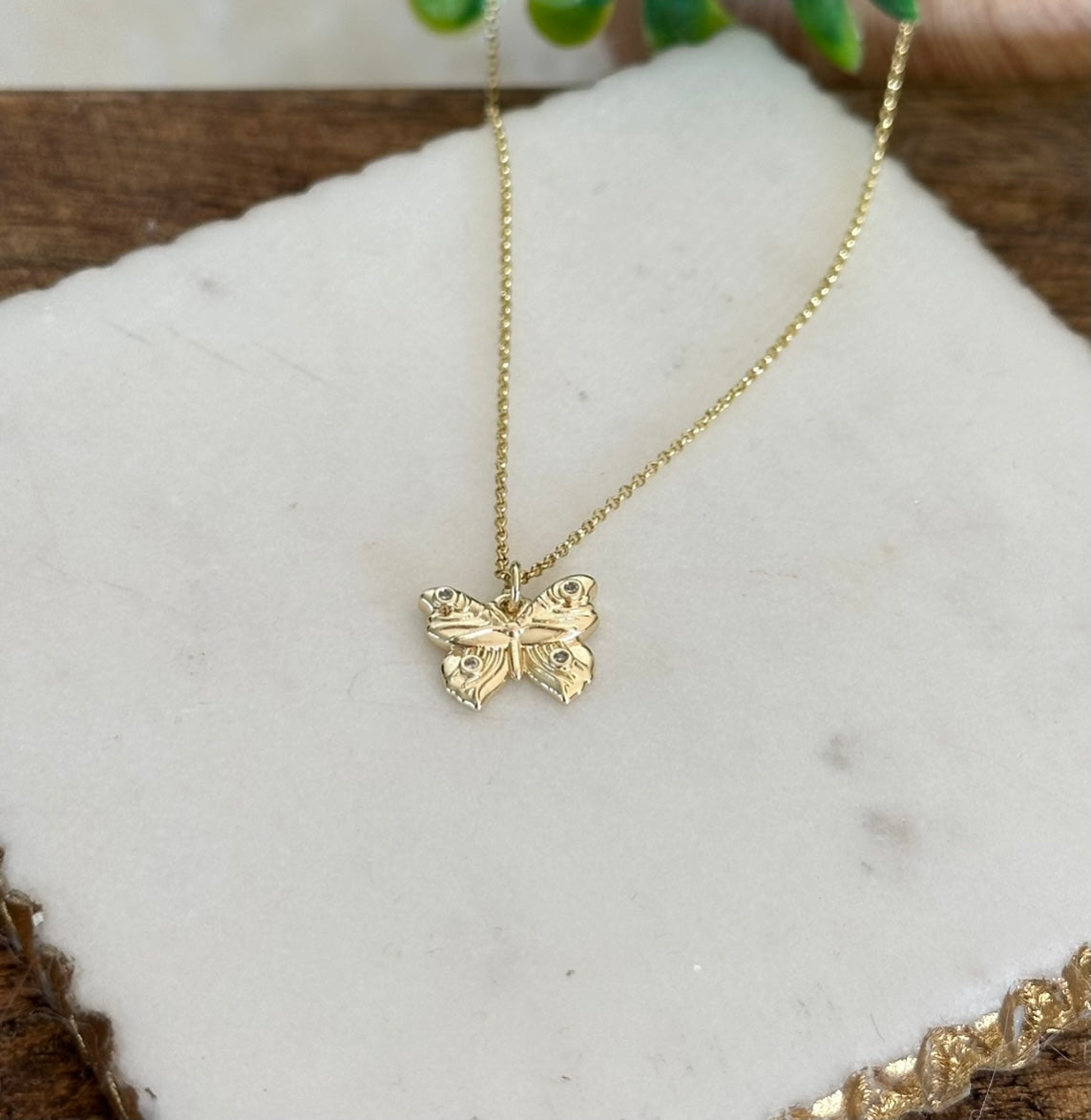 Farfalla Butterfly Necklace-Lydieannejewelry
