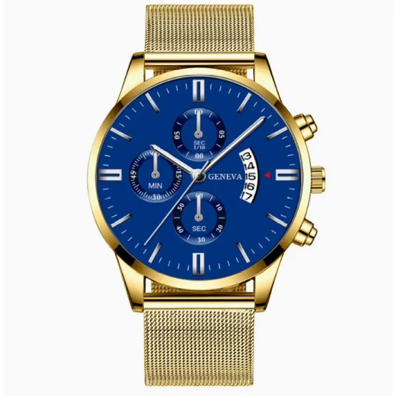 Julian | Luxury Men’s Quartz Watch – Elegant Mesh Strap