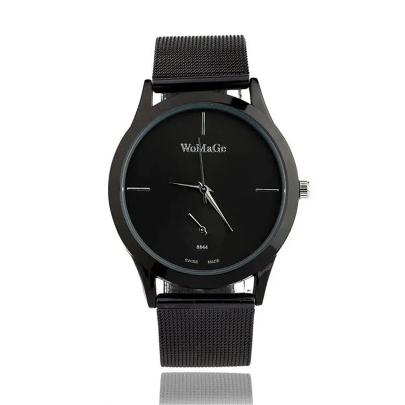 Unisex Minimalist Mesh Strap Quartz Watch
